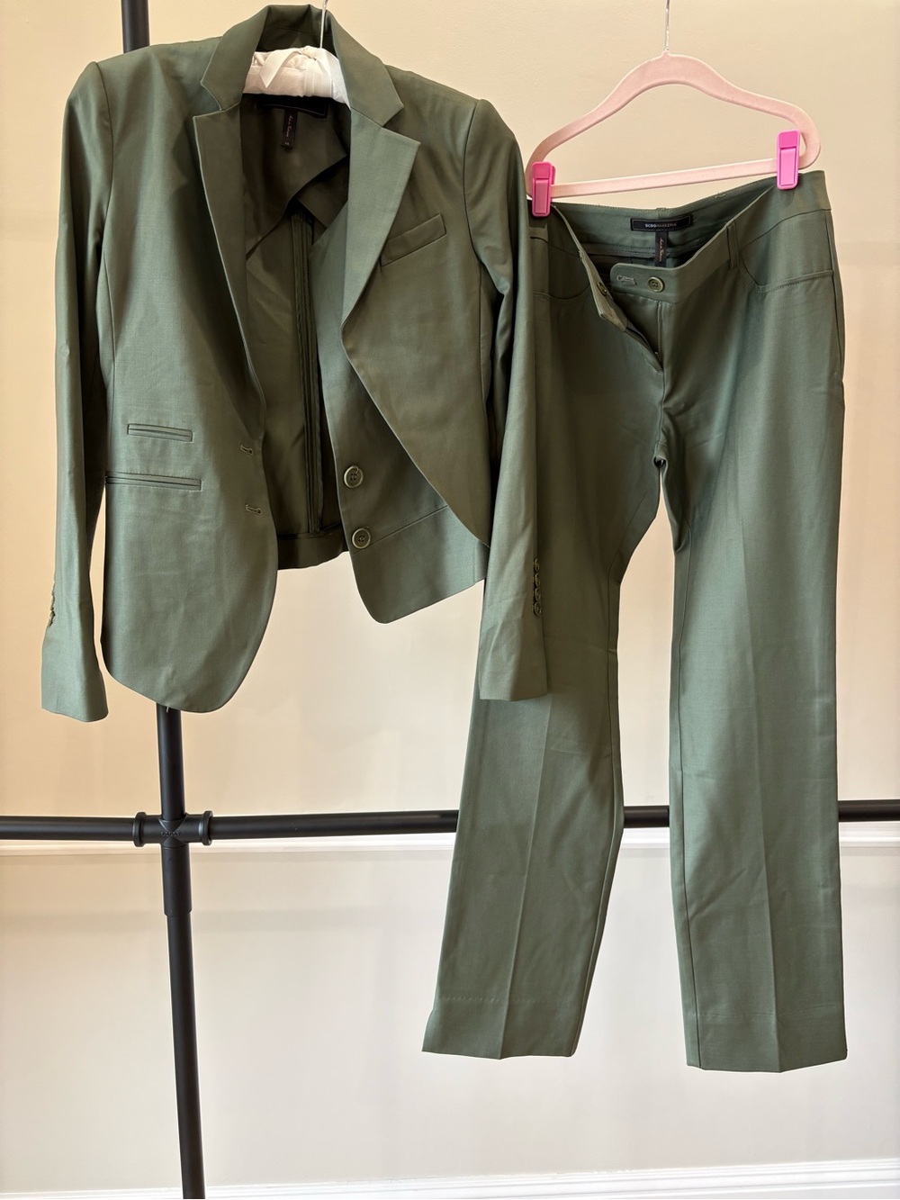 BCBGMaxAzria Olive Green Blazer and Pants Suit
XS
